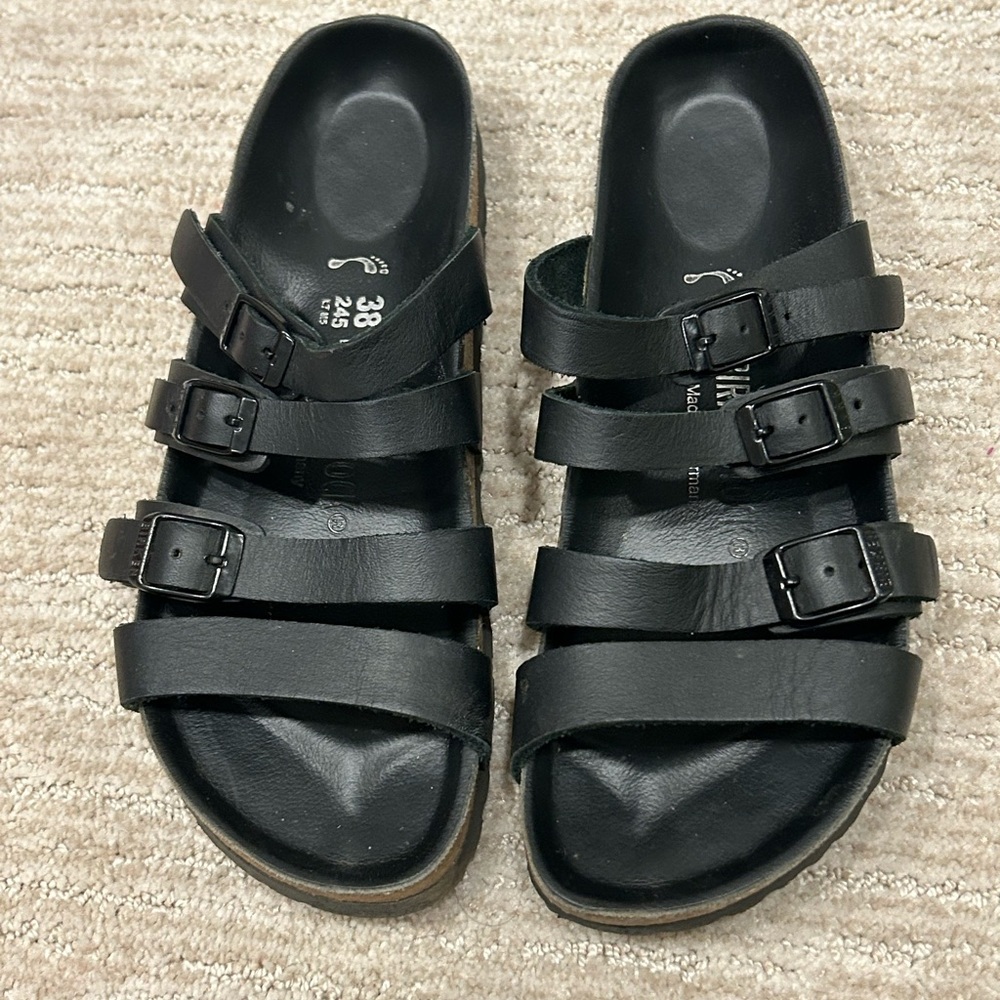 Birkenstock Delmas sandal black size 38 narrow